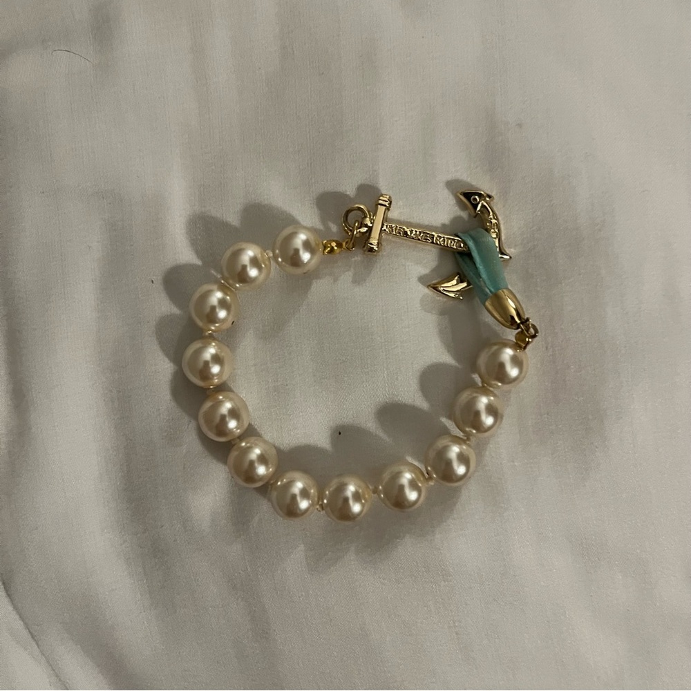 ⚓️KJP⚓️ Pearl Anchor Bracelet